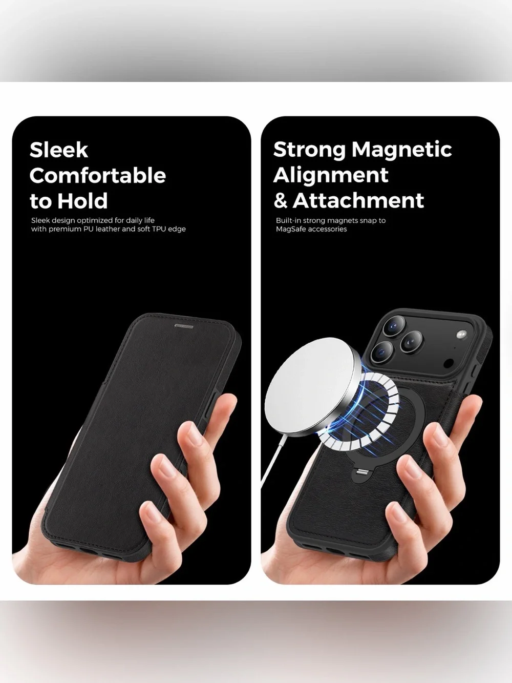 Stand case for iPhone 17 Pro Max black